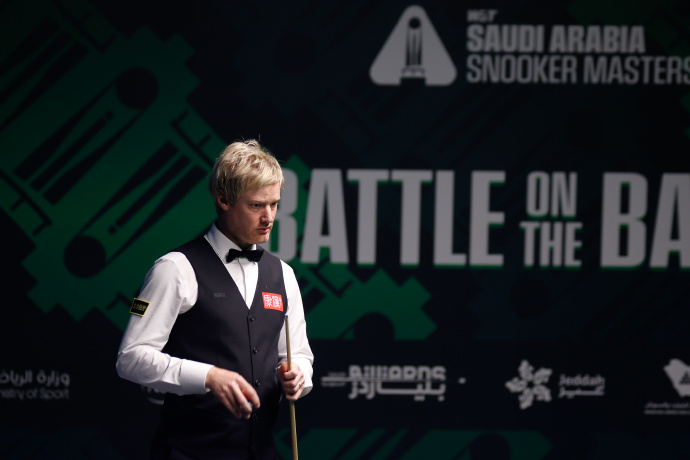 斯诺克沙特大师赛16强战：罗伯逊险胜塞尔比，威廉姆斯轻取墨菲