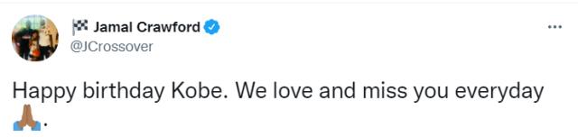 开云APP-大加索尔领衔众球星送上祝福：43岁生日快乐，科比