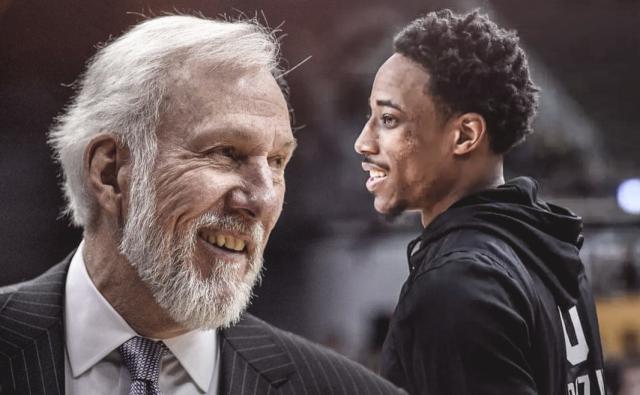 德罗赞连续两场30+带队取胜 波波维奇：出色的领袖